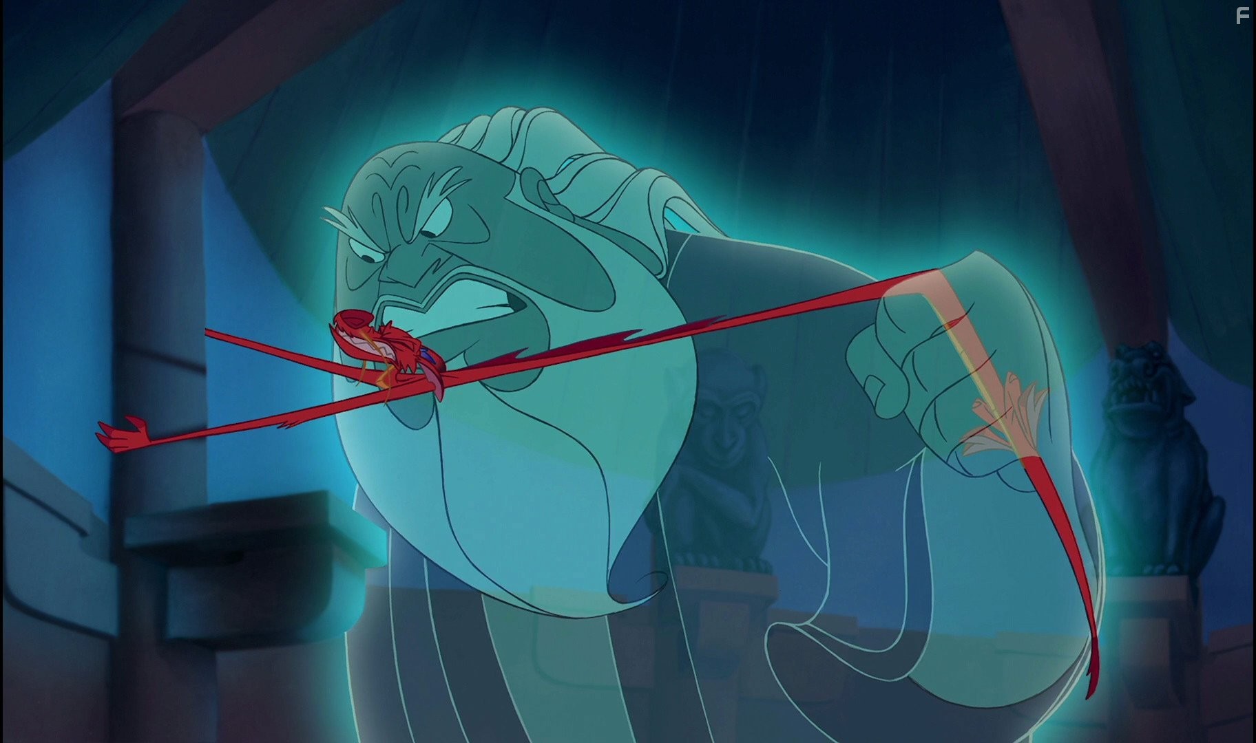 Eddie Murphy and George Takei in Мулан (1998)