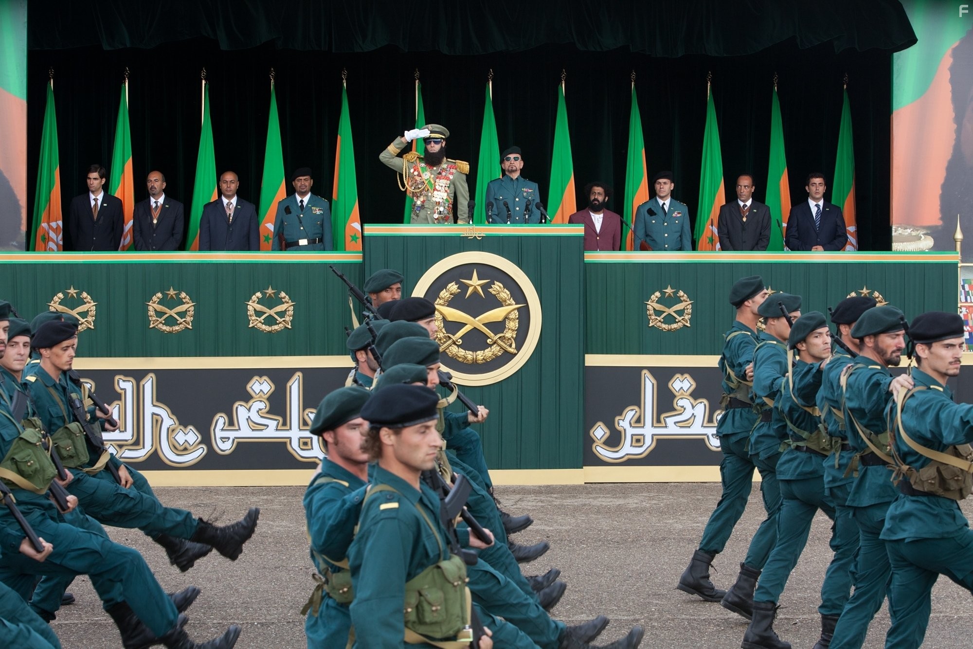 Ben Kingsley and Sacha Baron Cohen in Диктатор (2012)