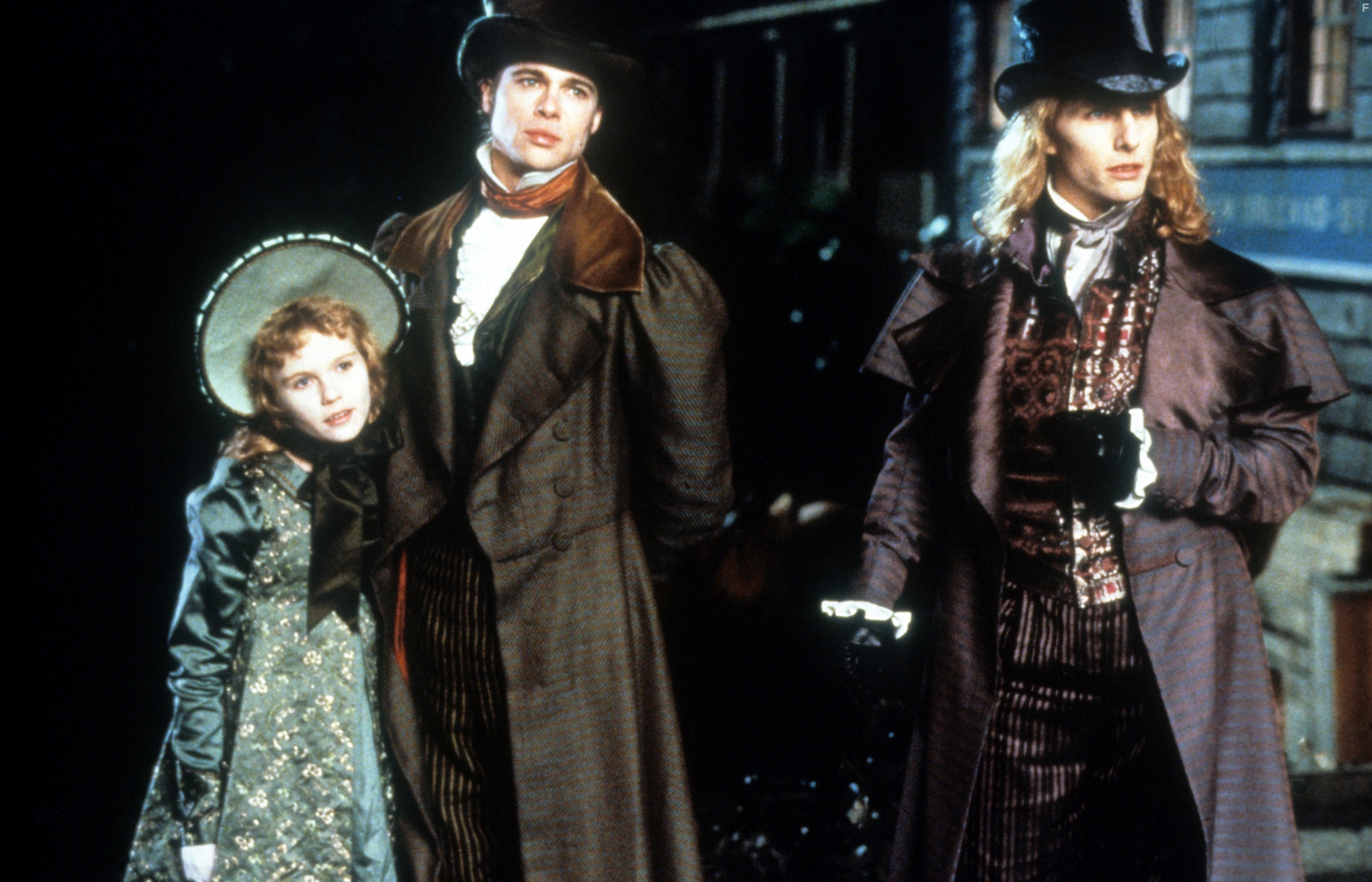 Brad Pitt, Tom Cruise, and Kirsten Dunst in Интервью с вампиром (1994)