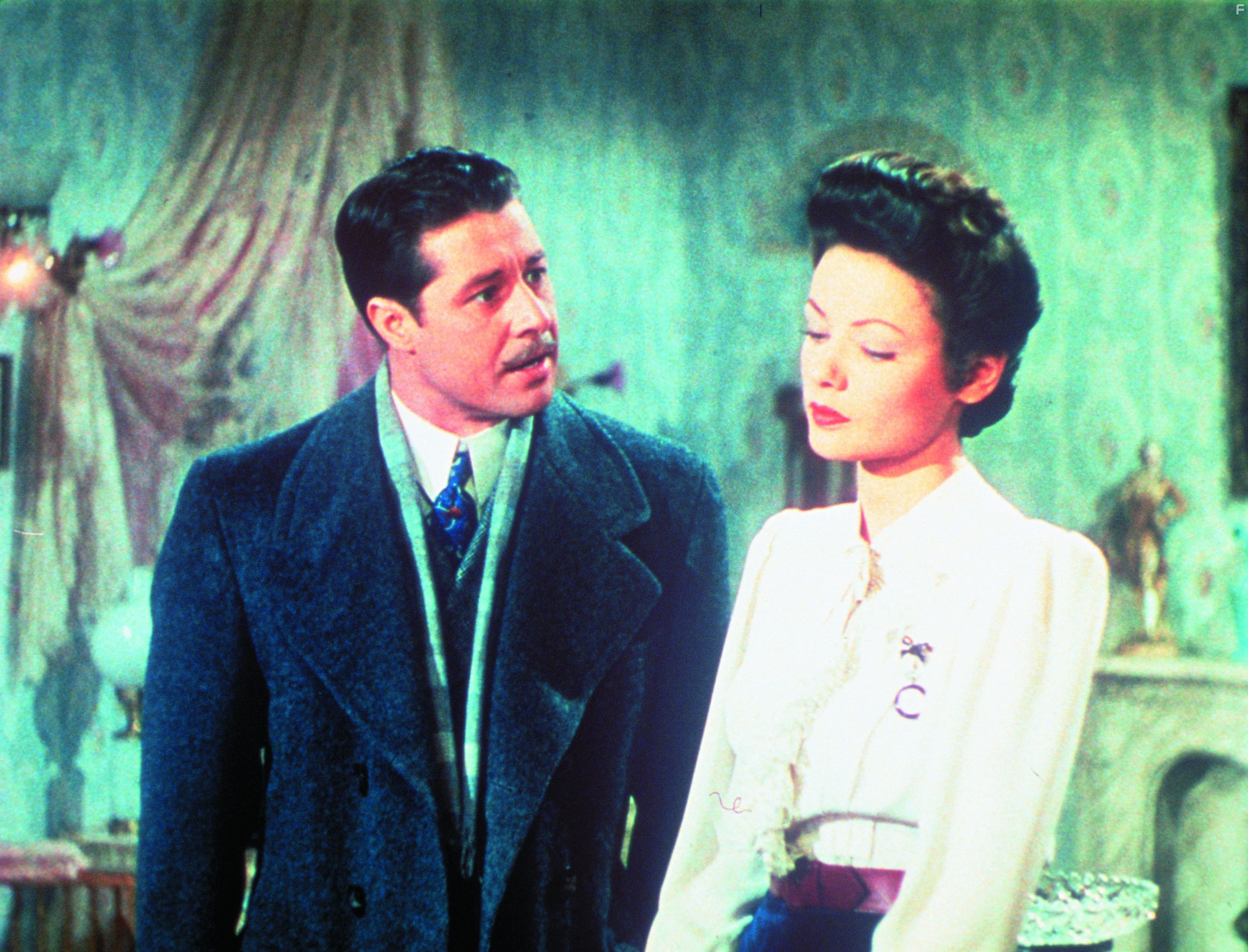Gene Tierney and Don Ameche in Небеса могут подождать (1943)