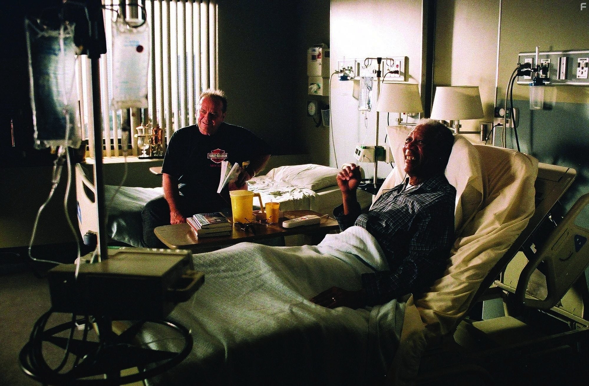 Morgan Freeman and Jack Nicholson in Пока не сыграл в ящик (2007)