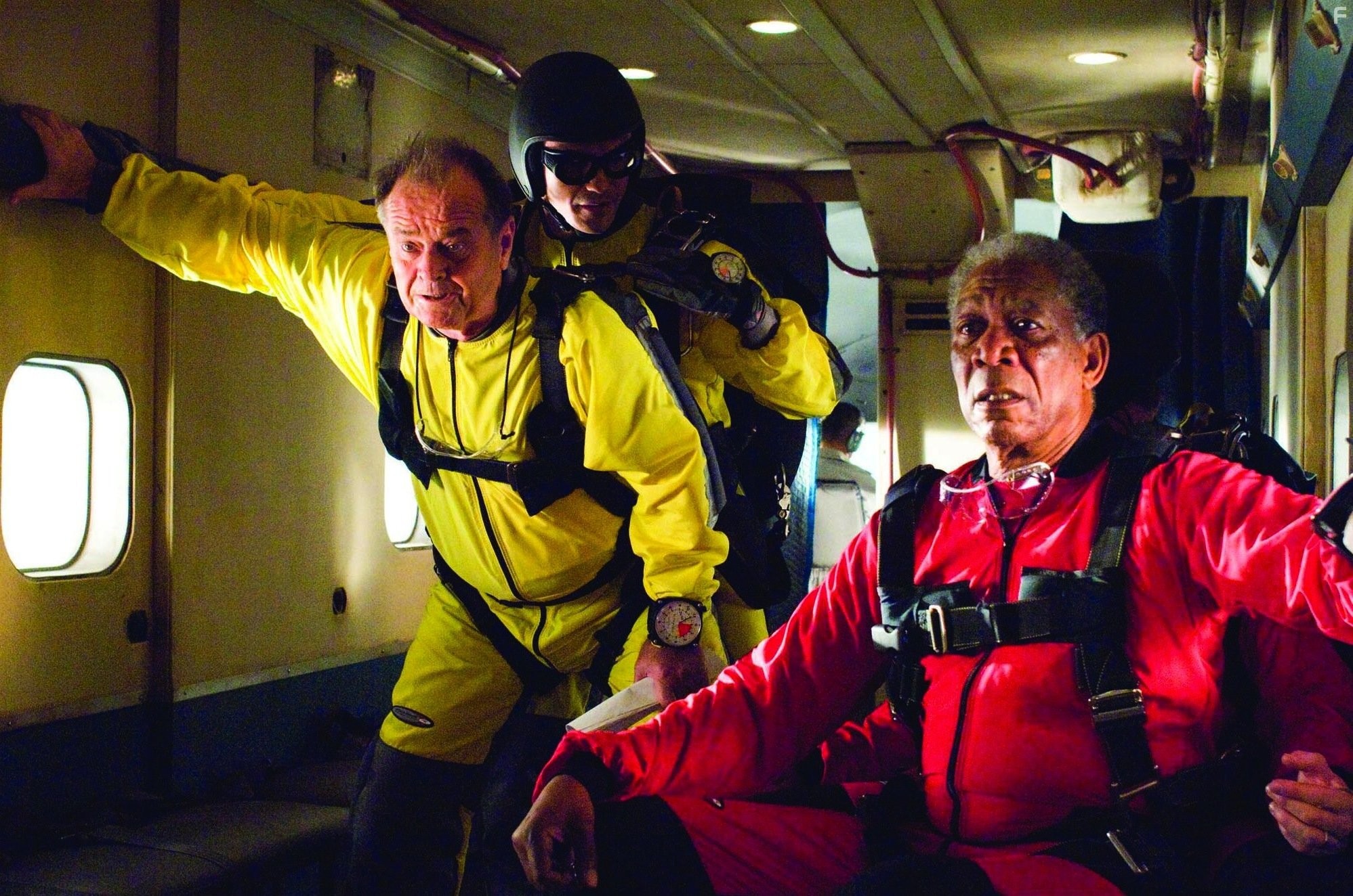 Morgan Freeman, Jack Nicholson, and Ian Anthony Dale in Пока не сыграл в ящик (2007)