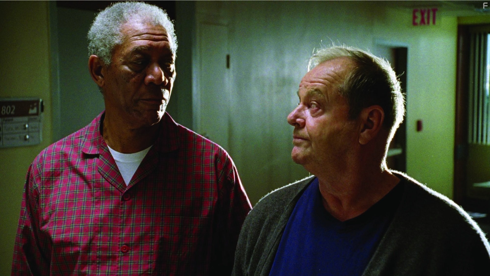 Morgan Freeman and Jack Nicholson in Пока не сыграл в ящик (2007)