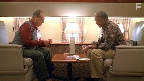 Morgan Freeman and Jack Nicholson in Пока не сыграл в ящик (2007)