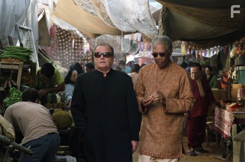 Morgan Freeman and Jack Nicholson in Пока не сыграл в ящик (2007)