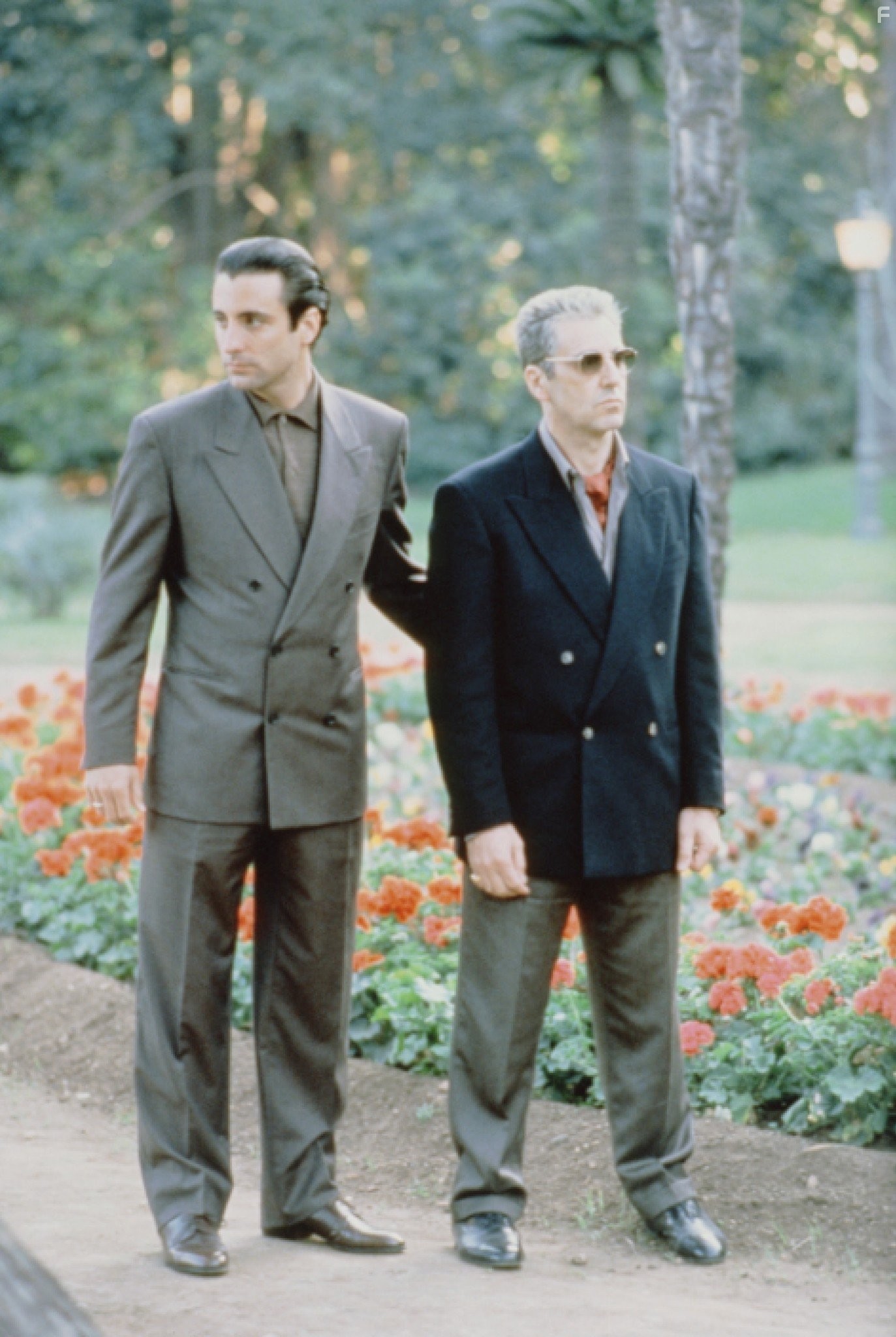 Al Pacino and Andy Garcia in Крёстный отец III (1990)