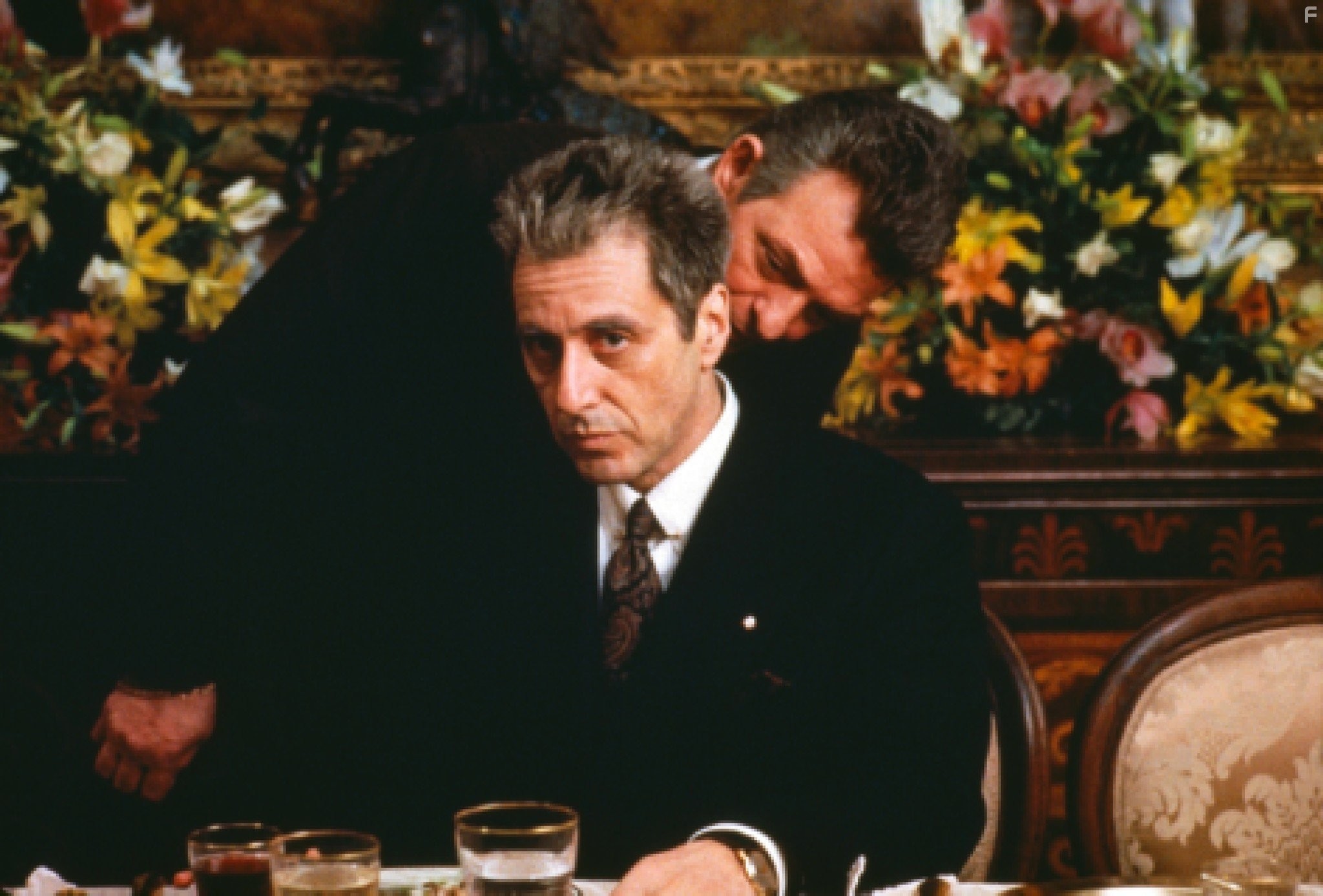 Al Pacino and Richard Bright in Крёстный отец III (1990)