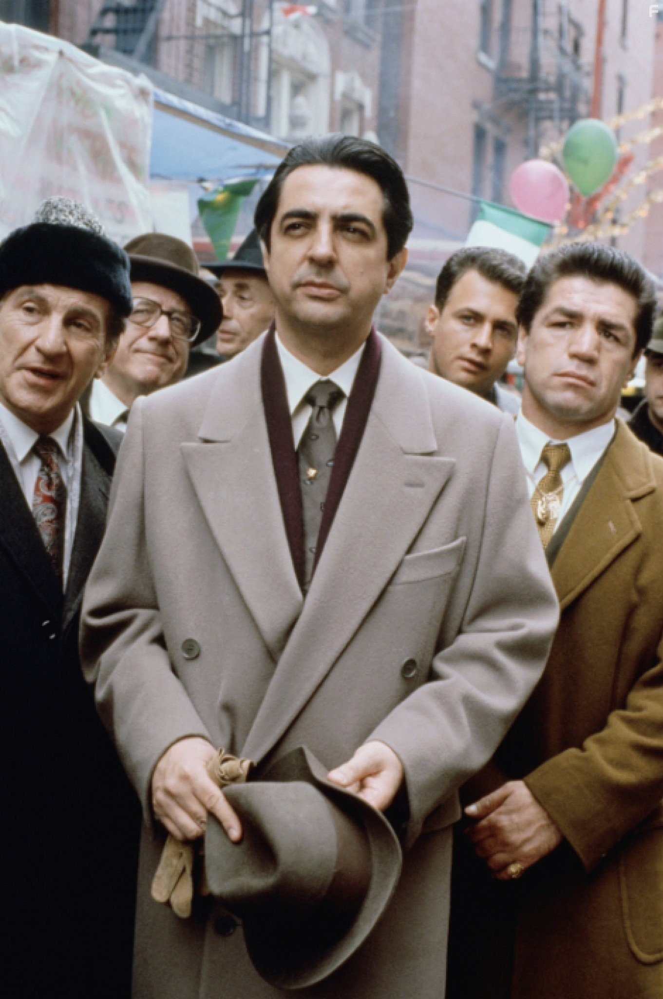Joe Mantegna, Vito Antuofermo, and Anthony Guidera in Крёстный отец III (1990)
