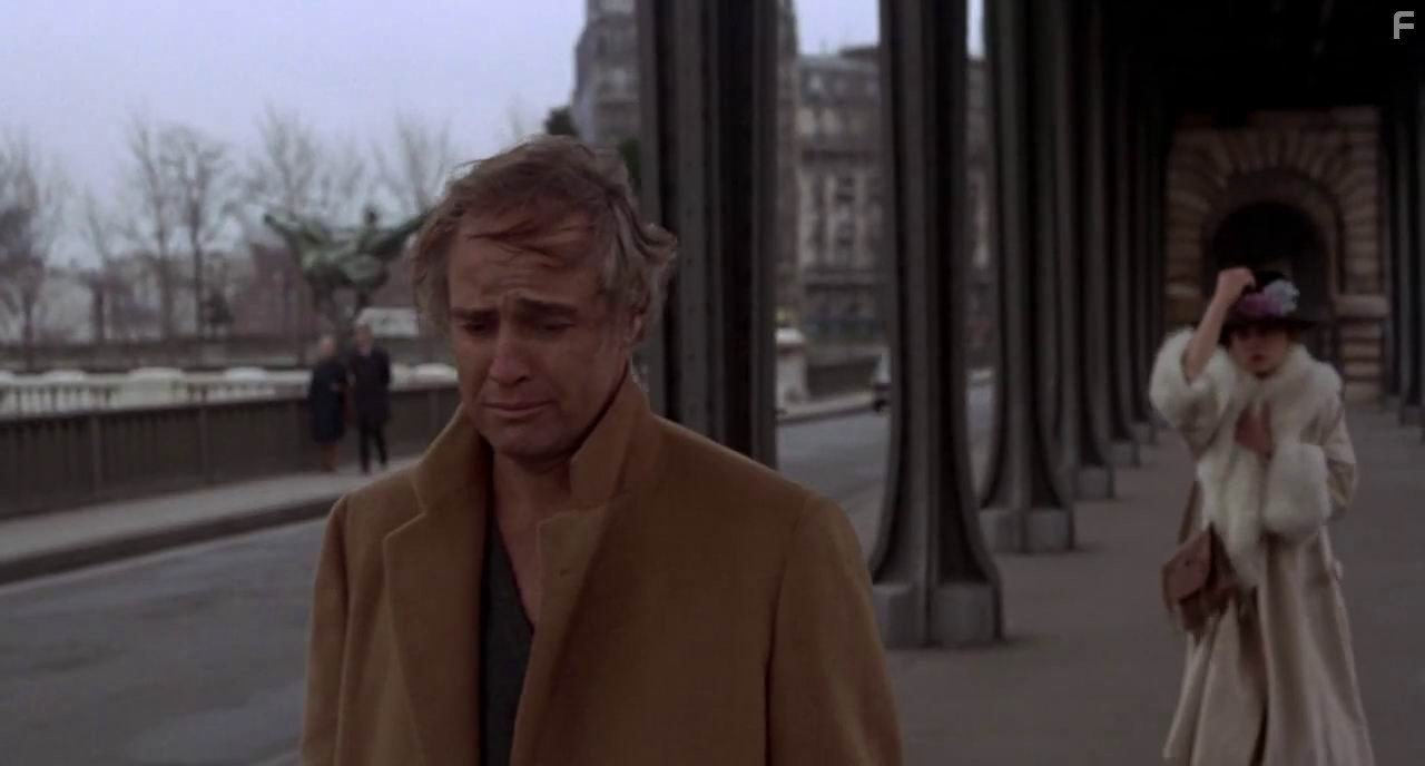 Marlon Brando and Maria Schneider in Последнее танго в Париже (1972)