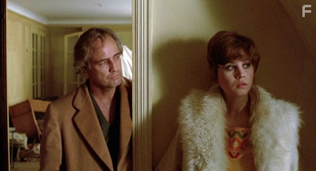 Marlon Brando and Maria Schneider in Последнее танго в Париже (1972)