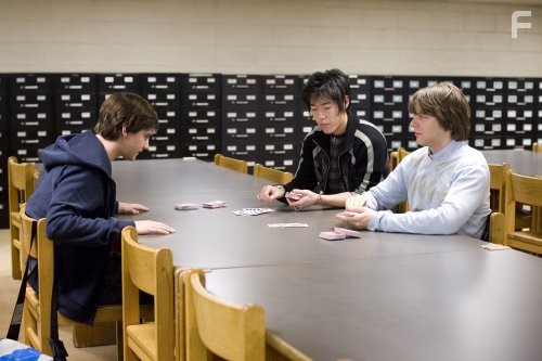 Jacob Pitts, Jim Sturgess, and Aaron Yoo in Двадцать одно (2008)