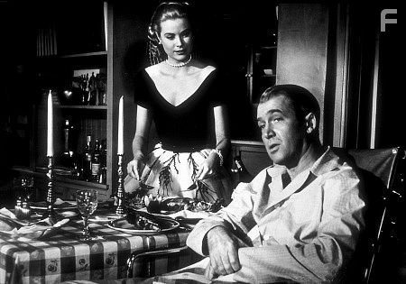 "Rear Window," Grace Kelly and James Stewart. 1954 Paramount
