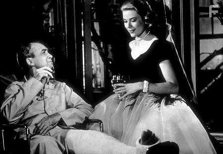 "Rear Window," James Stewart and Grace Kelly. 1954 Paramount