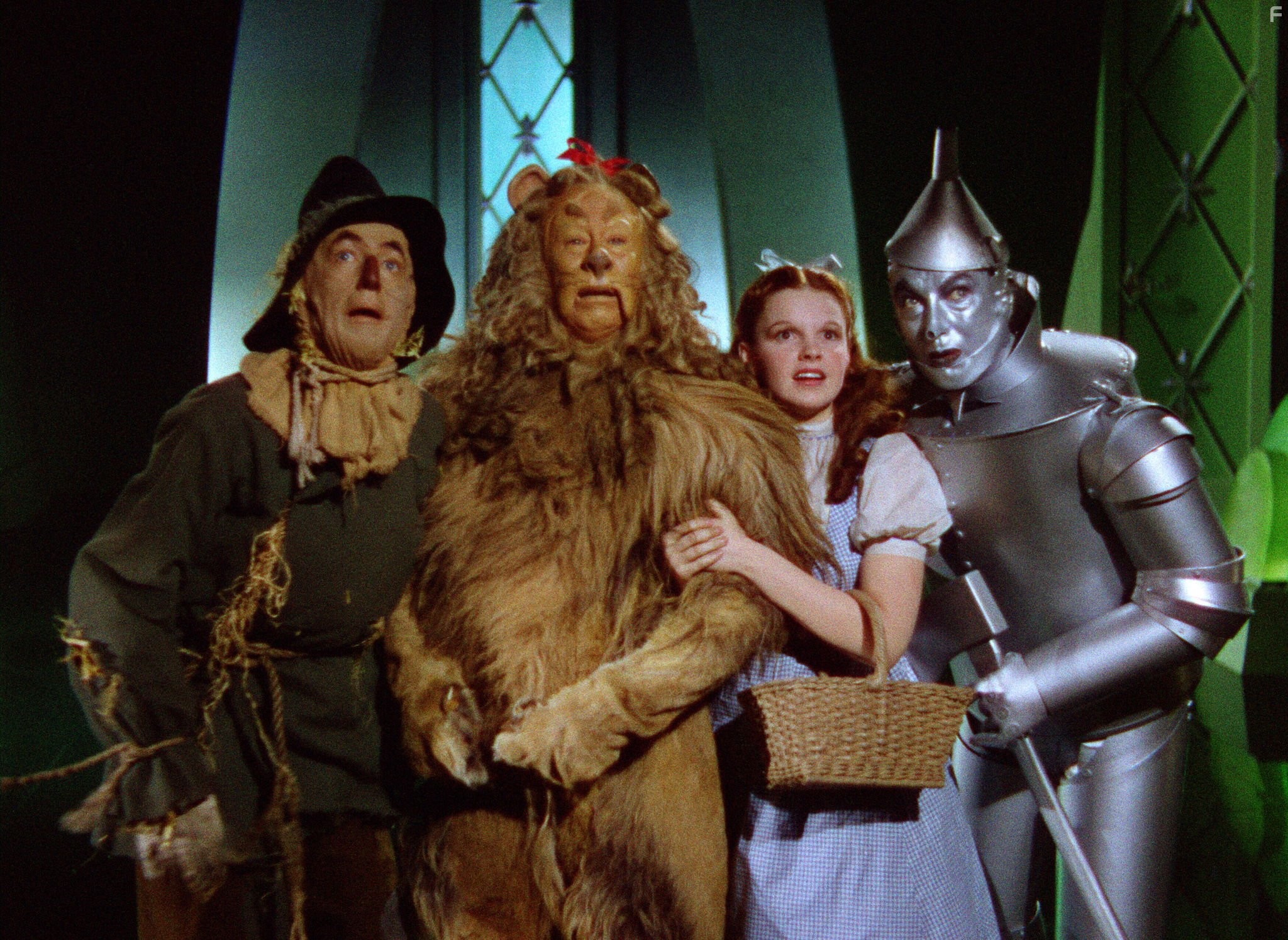 Judy Garland, Ray Bolger, Jack Haley, and Bert Lahr in Волшебник страны Оз (1939)
