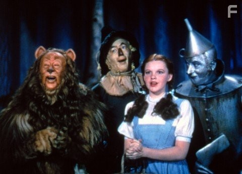 Judy Garland, Ray Bolger, Jack Haley, and Bert Lahr in Волшебник страны Оз (1939)