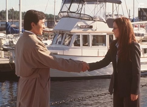 Jackie Chan and Jennifer Love Hewitt in Смокинг (2002)