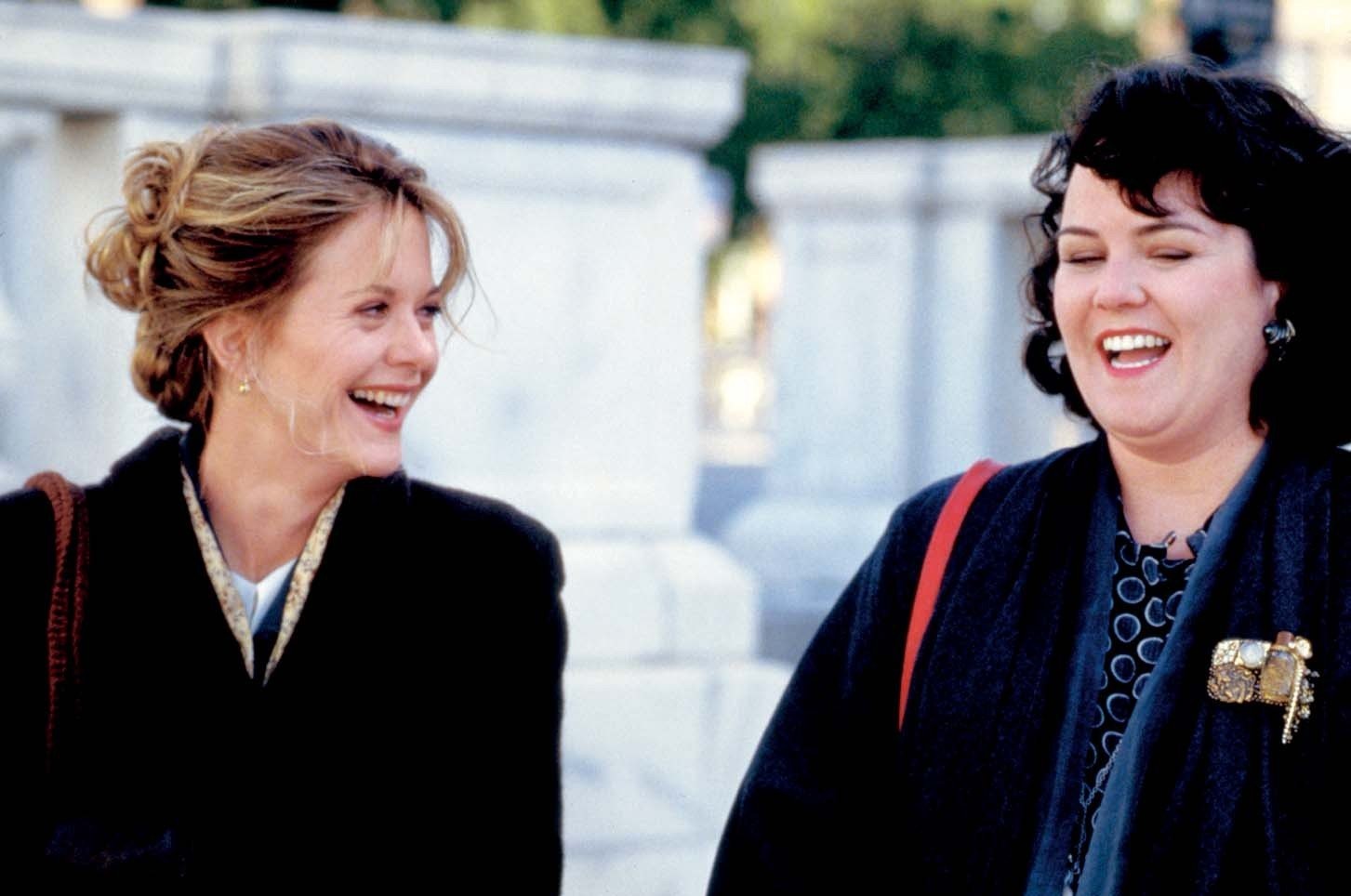 Meg Ryan and Rosie O'Donnell in Неспящие в Сиэтле (1993)