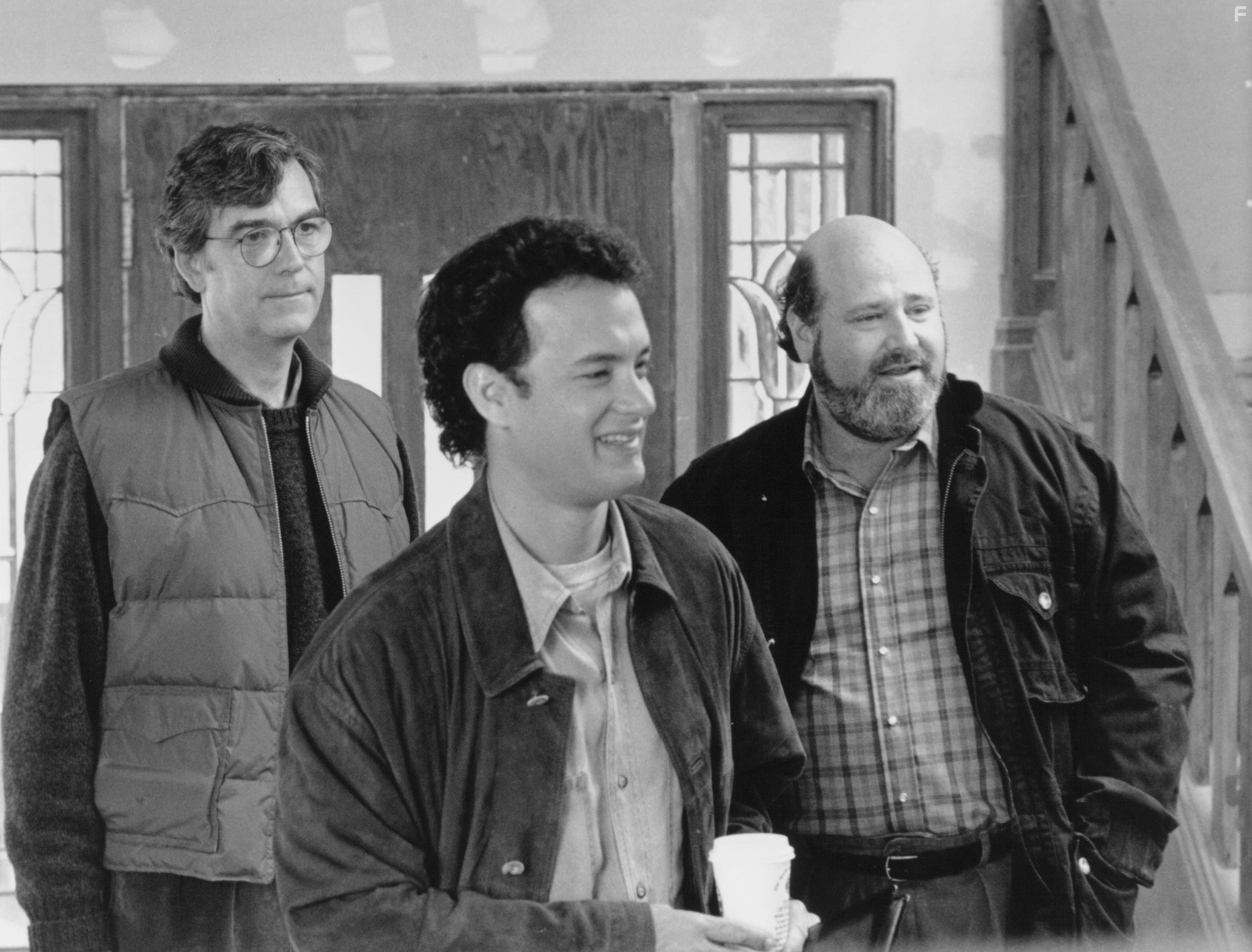 Tom Hanks and Rob Reiner in Неспящие в Сиэтле (1993)