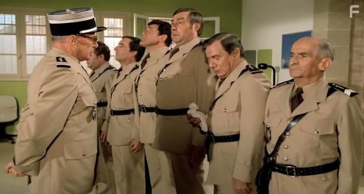 Louis de Fun?s, Jacques Fran?ois, Michel Galabru, Guy Grosso, Michel Modo, Patrick Pr?jean, and Maurice Risch in Жандарм и жандарметки (1982)