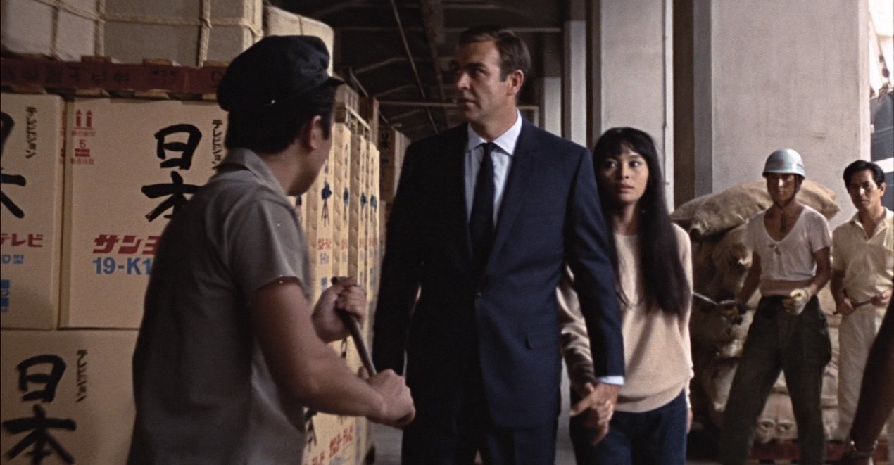 Sean Connery and Akiko Wakabayashi in Живешь только дважды (1967)