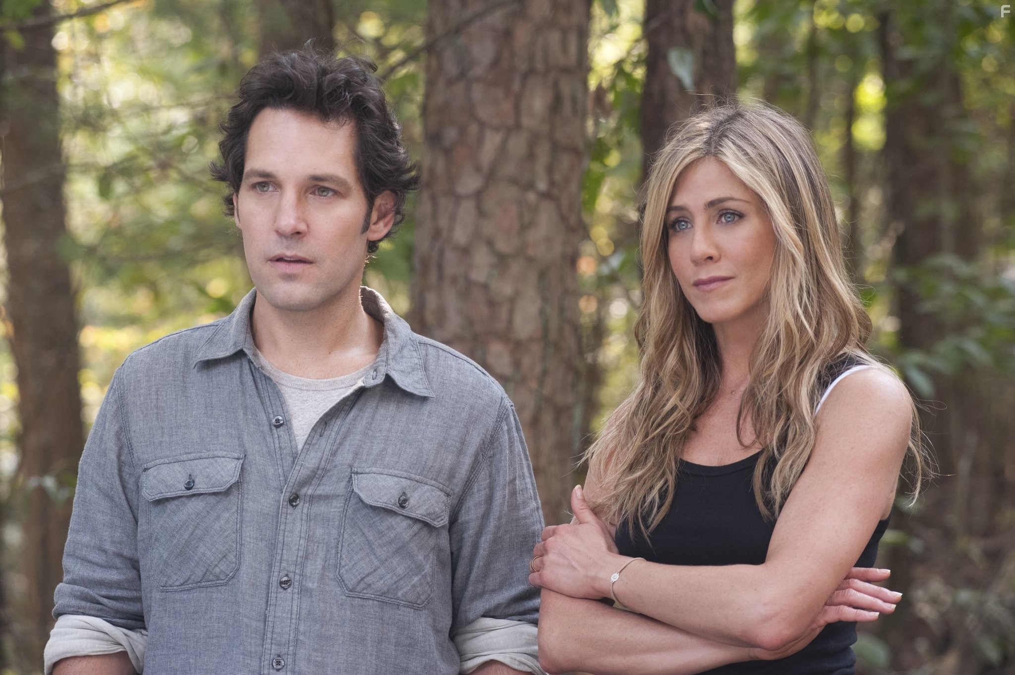 Jennifer Aniston and Paul Rudd in Жажда странствий (2012)
