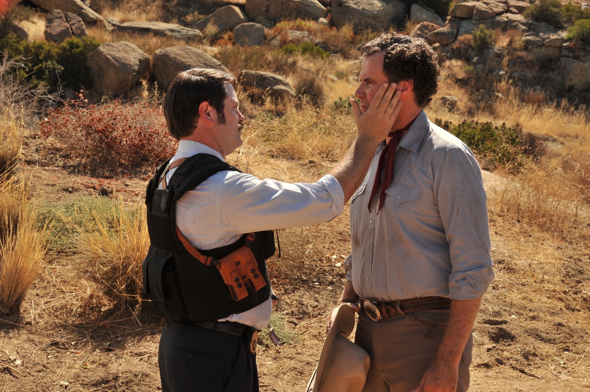 Will Ferrell and Nick Offerman in B дoме отца (2012)