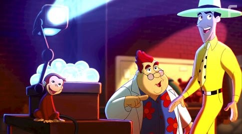 Will Ferrell and Eugene Levy in Любопытный Джордж (2006)