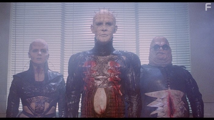 Simon Bamford, Doug Bradley, and Grace Kirby in Восставший из ада (1987)