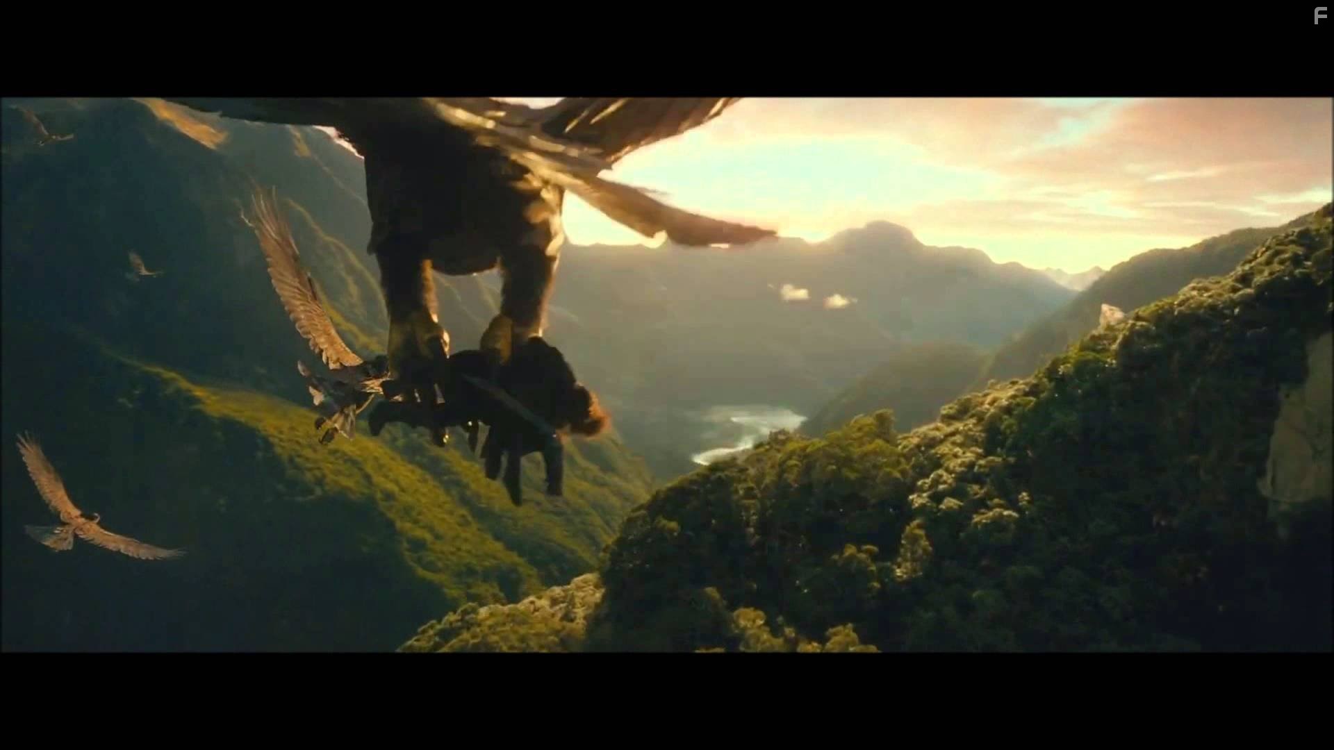 Sean Astin, Ian Holm, Billy Boyd, Marton Csokas, Mark Ferguson, Sala Baker, Michael Elsworth, and Megan Edwards in Властелин колец: Братство кольца (2001)