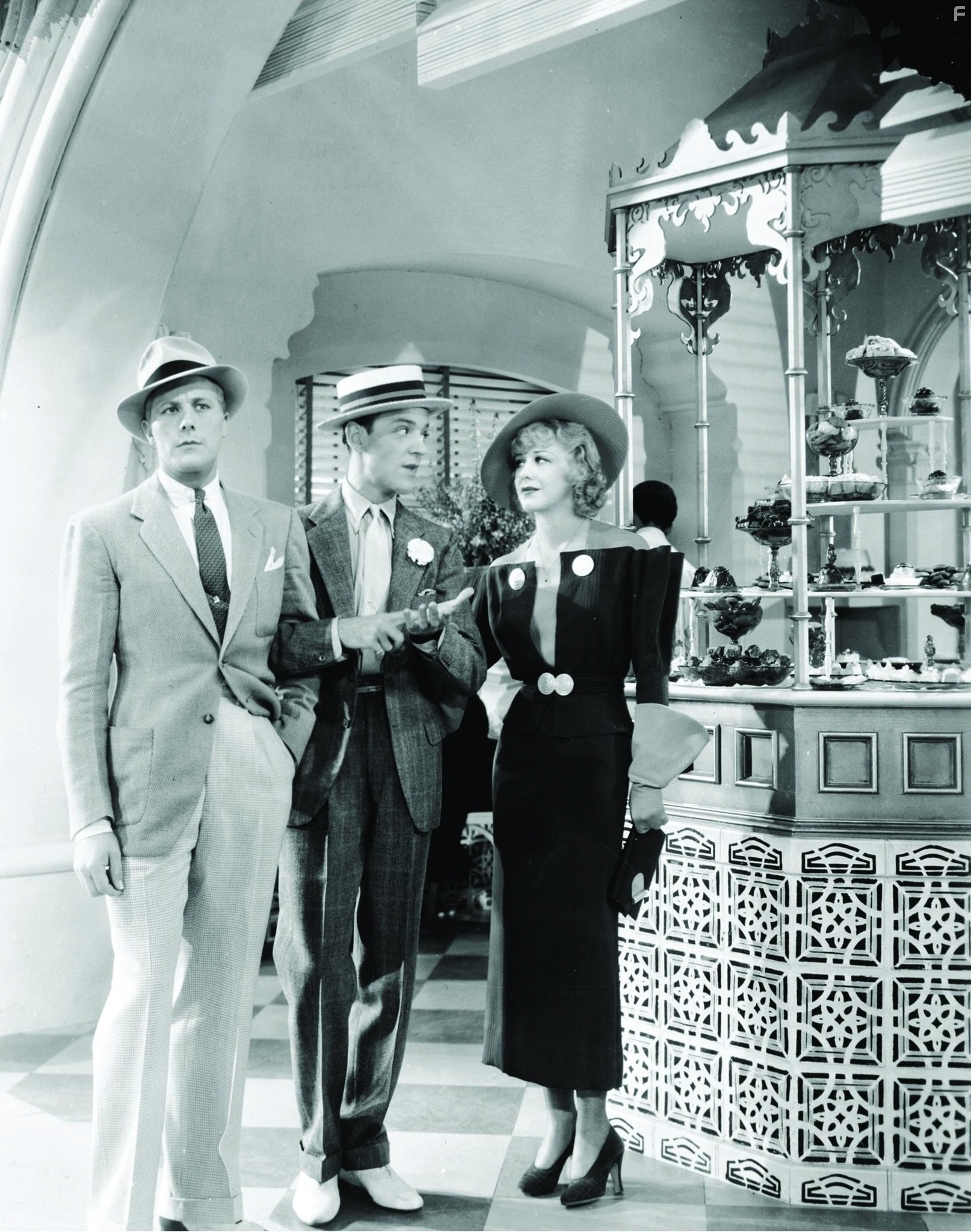 Fred Astaire, Ginger Rogers, and Gene Raymond in Полет в Рио (1933)