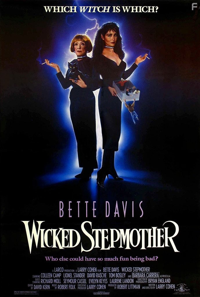 Bette Davis and Barbara Carrera in Wicked Stepmother (1989)
