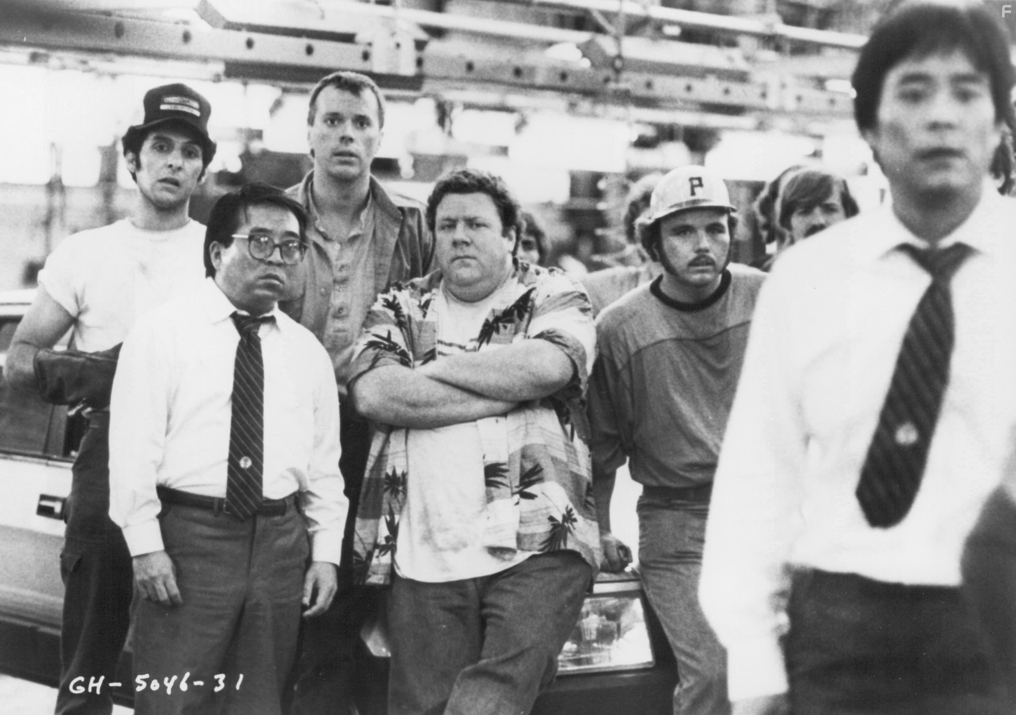 John Turturro, George Wendt, Clint Howard, Rodney Kageyama, and Rick Overton in Энтузиаст (1986)