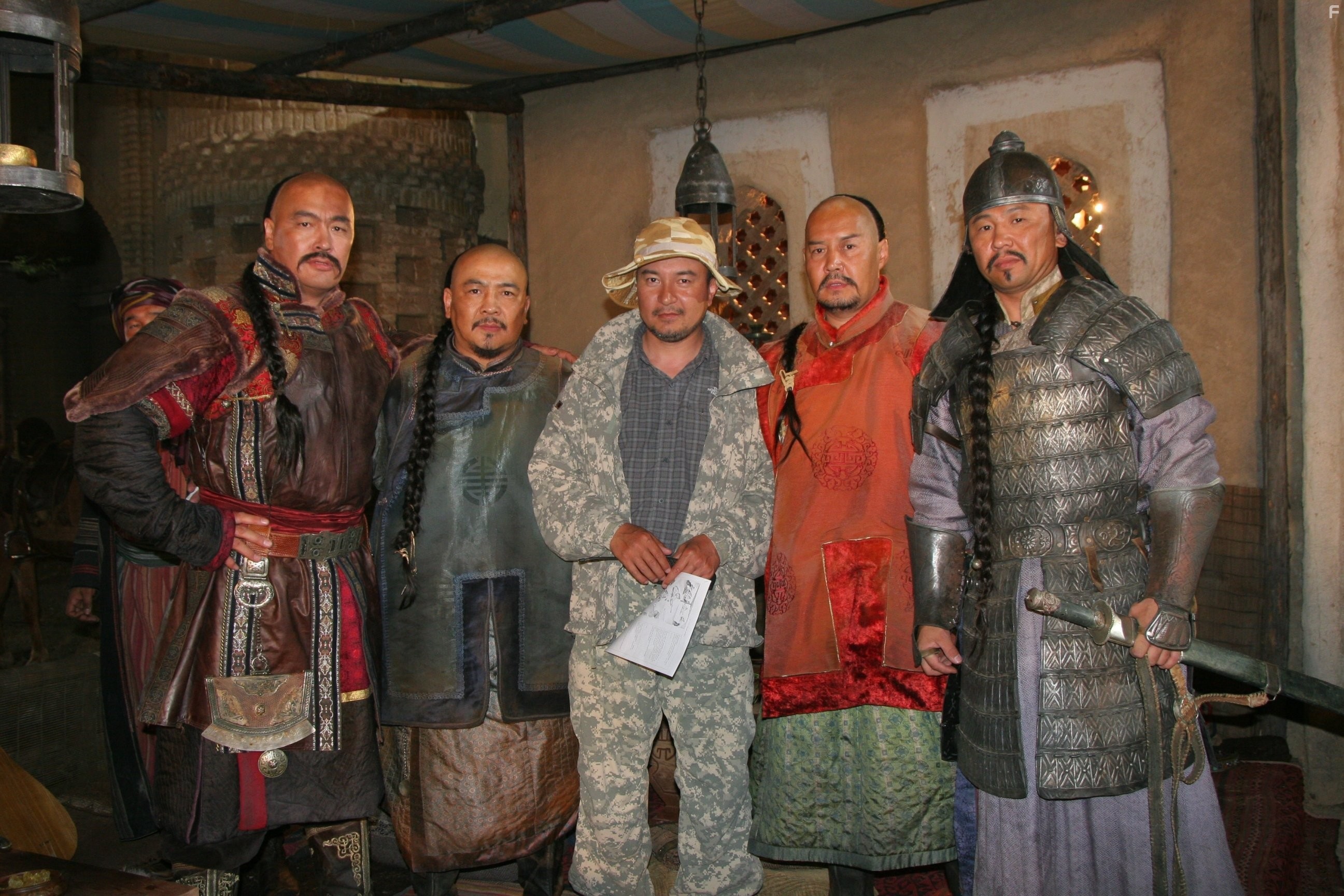 Akan Satayev, Tserenbold Tsegmid, and Jargalsaikhan Bekh-Ochir in Войско Мын Бала (2012)