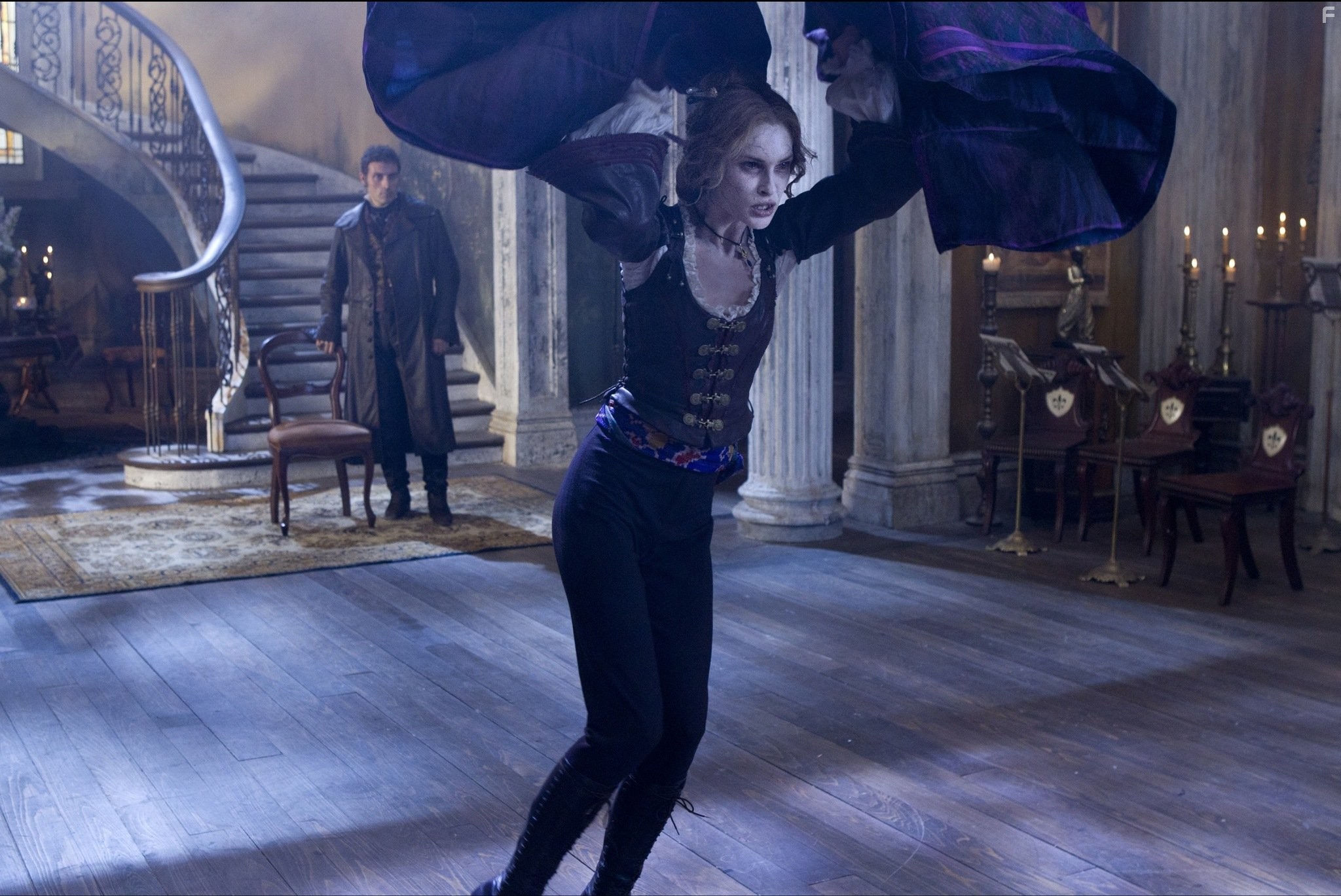 Rufus Sewell and Erin Wasson in Президент Линкольн: Охотник на вампиров (2012)