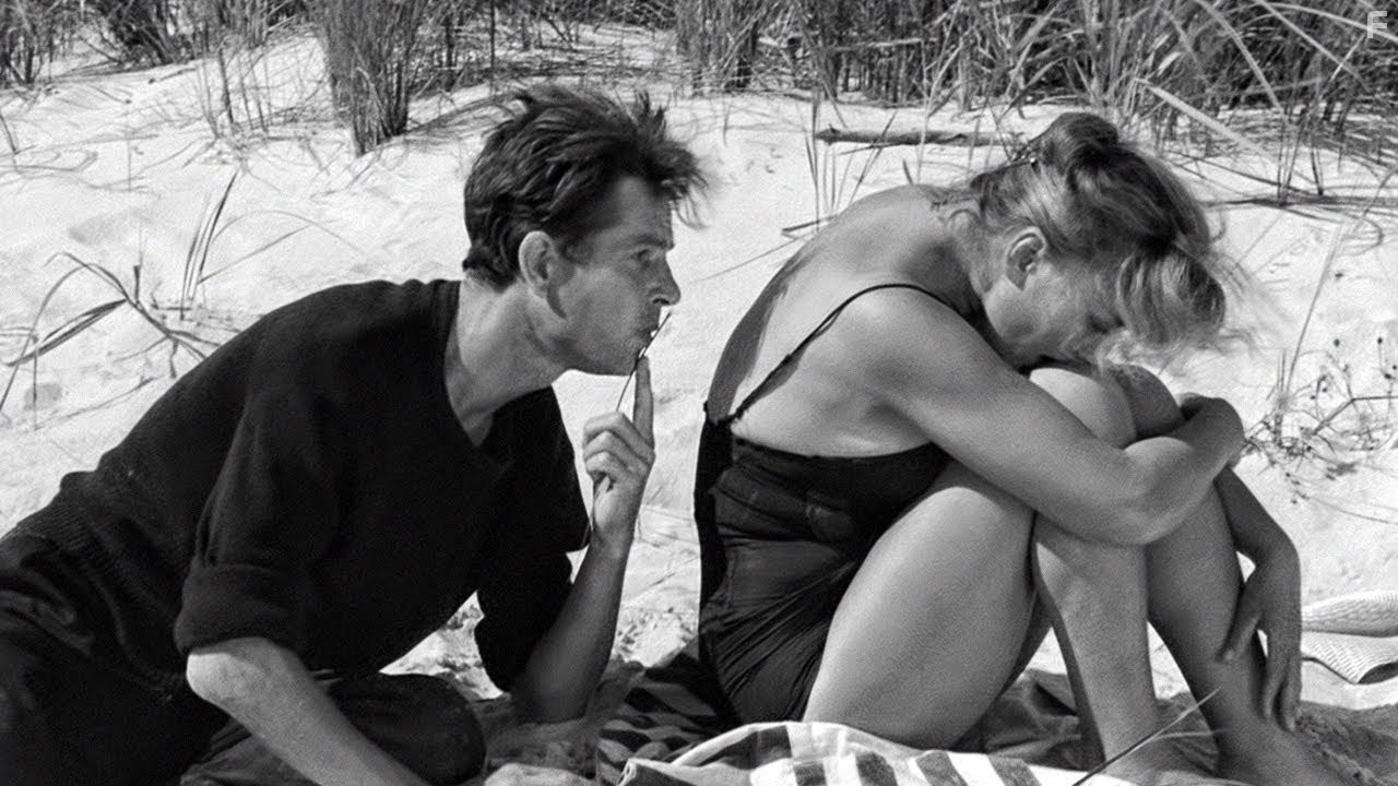 Irena Laskowska and Jan Machulski in Ostatni dzien lata (1958)