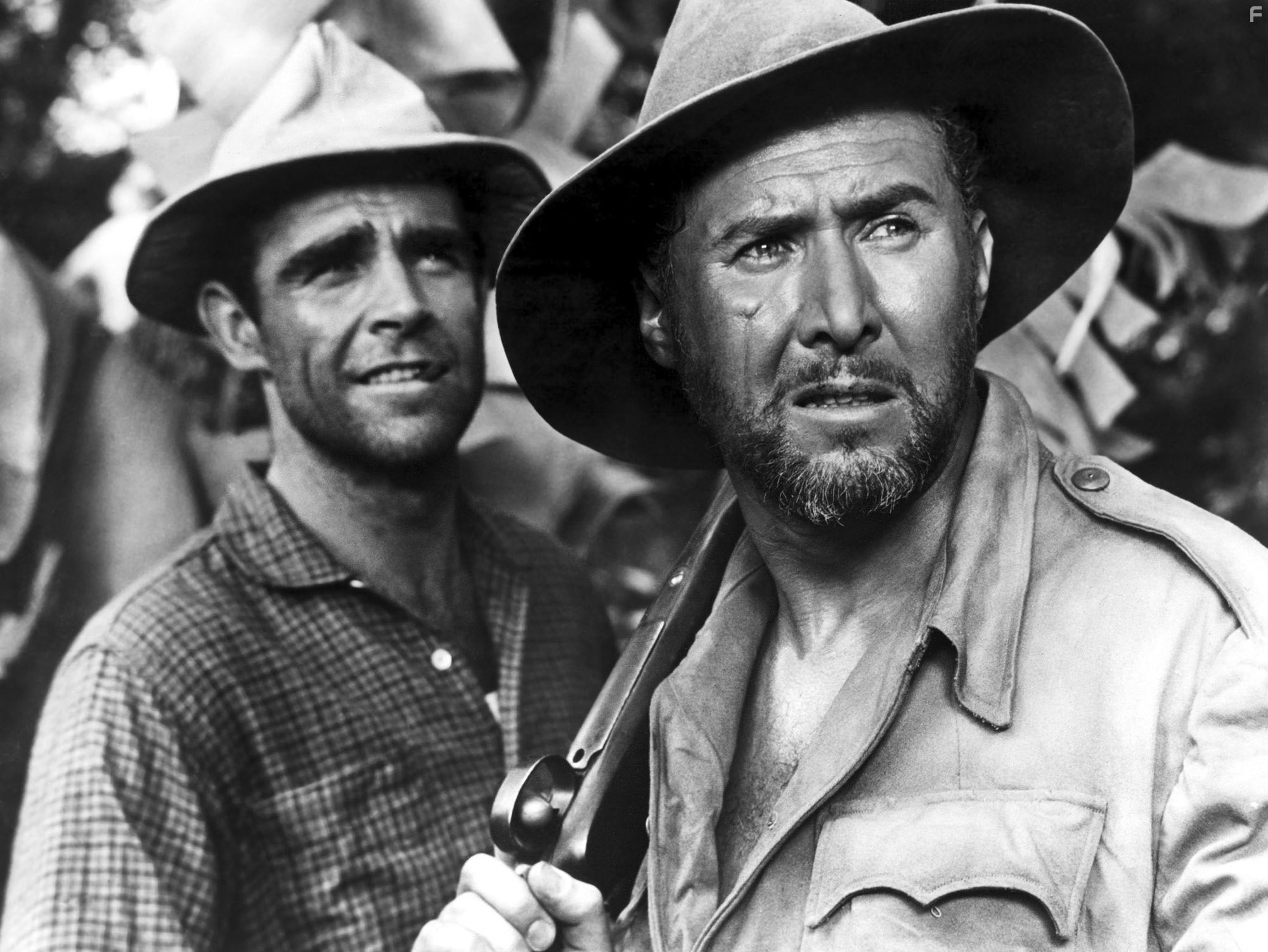 Sean Connery and Anthony Quayle in Tarzan's Greatest Adventure (1959)