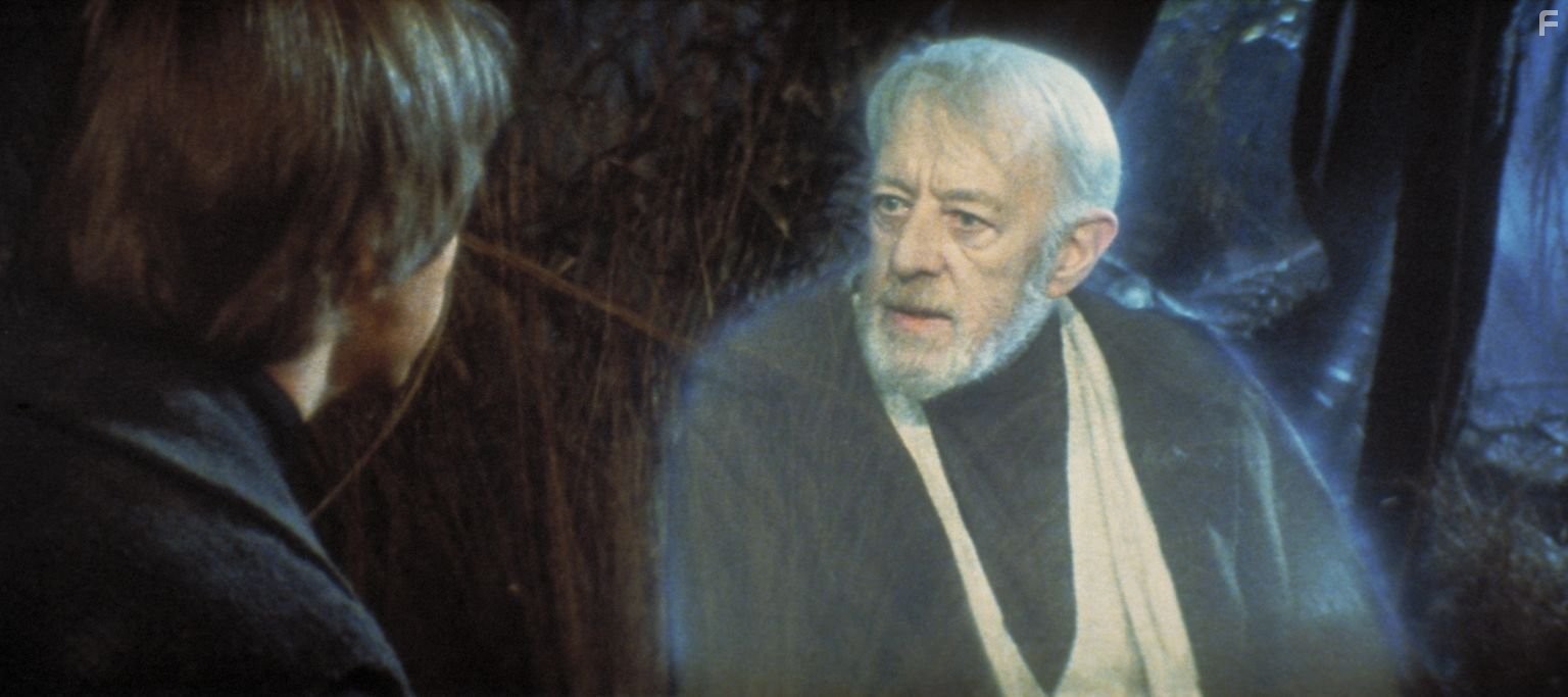 Alec Guinness and Mark Hamill in Звёздные войны. Эпизод 6: Возвращение Джедая (1983)