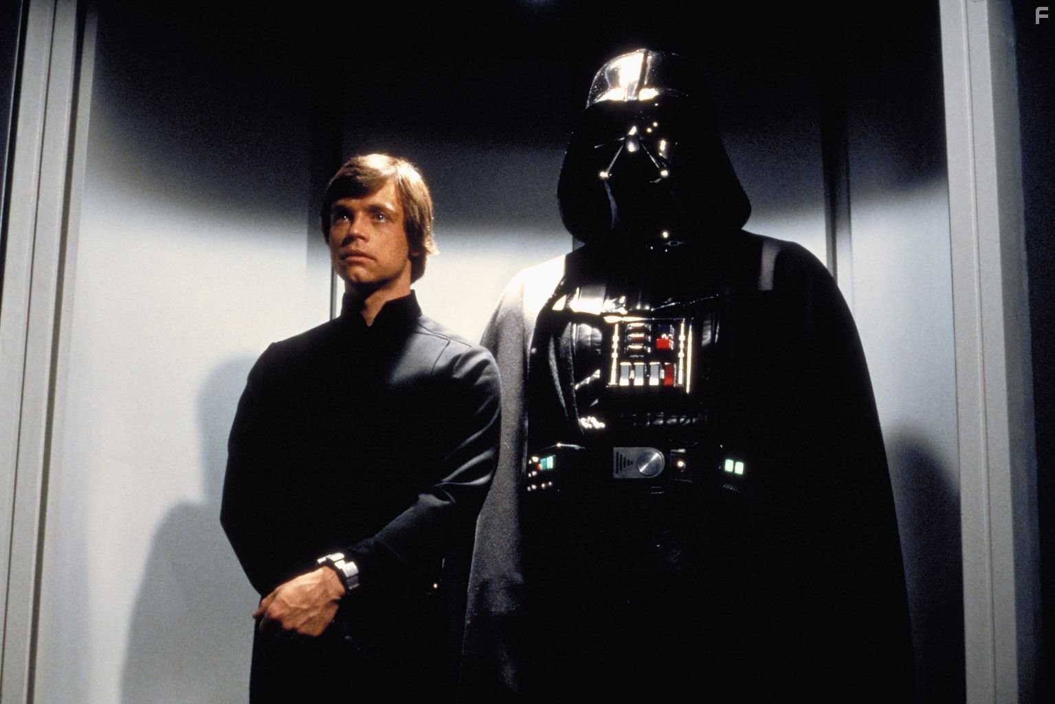 Mark Hamill and David Prowse in Звёздные войны. Эпизод 6: Возвращение Джедая (1983)