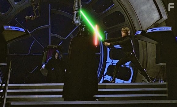 Mark Hamill, David Prowse, and Ian McDiarmid in Звёздные войны. Эпизод 6: Возвращение Джедая (1983)