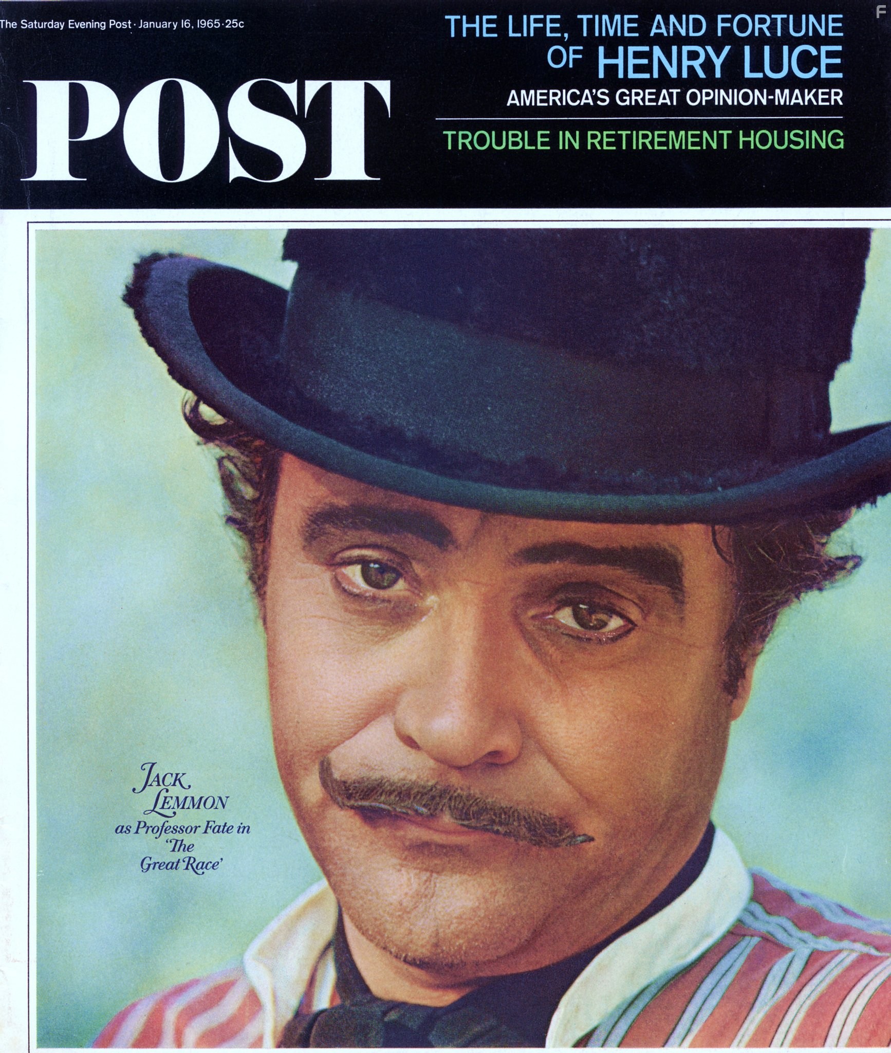 Saturday Evening Post Cover "Great Race, The" Jack Lemmon Photo taken c. 1965