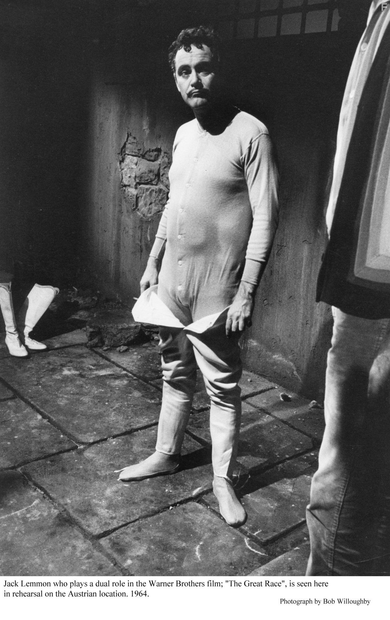 "Great Race, The" Jack Lemmon during rehearsal. Photo taken in 1964 / Warner Bros.