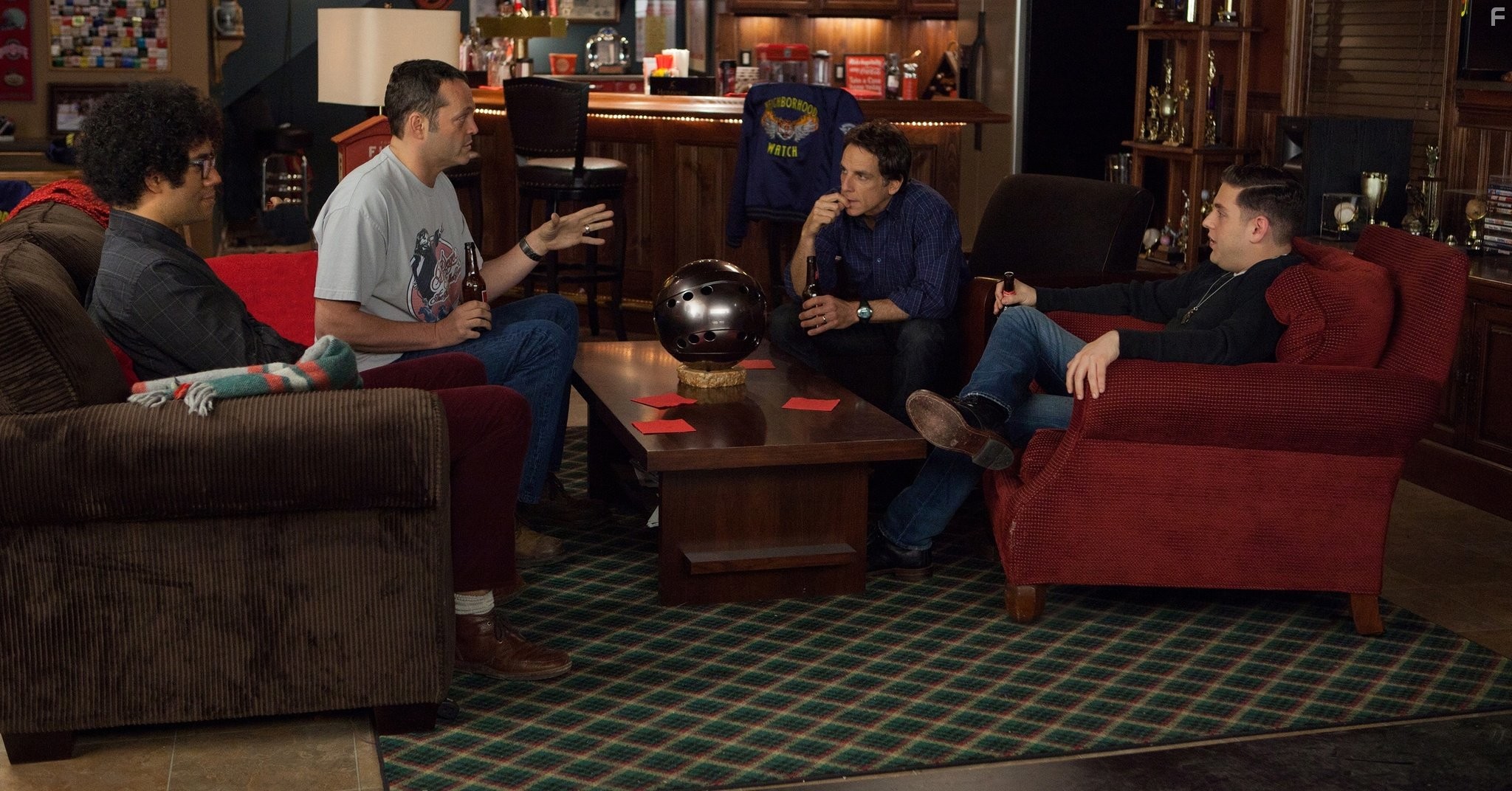 Vince Vaughn, Ben Stiller, Richard Ayoade, and Jonah Hill in Дружинники (2012)