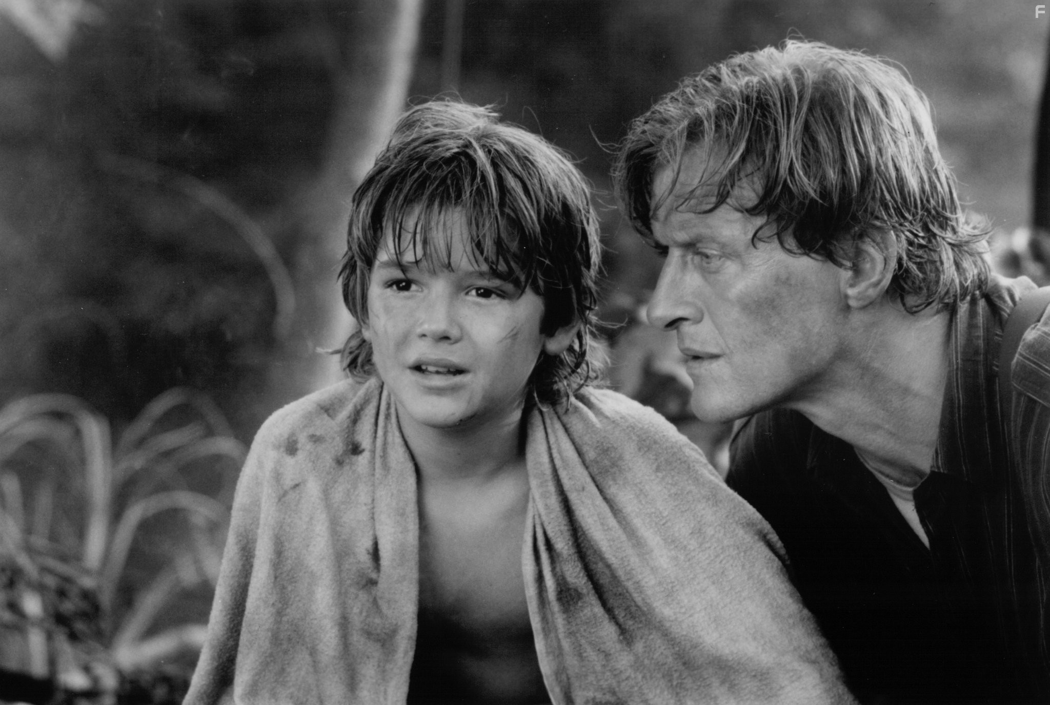 Rutger Hauer and Brandon Call in Слепая ярость (1989)