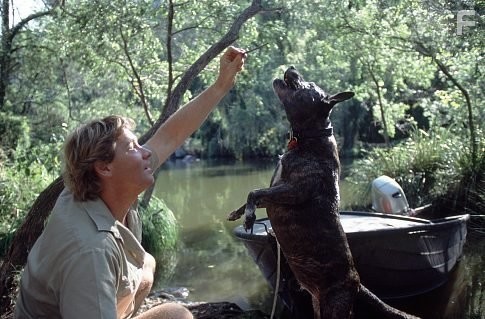 STEVE IRWIN and his dog, SUI