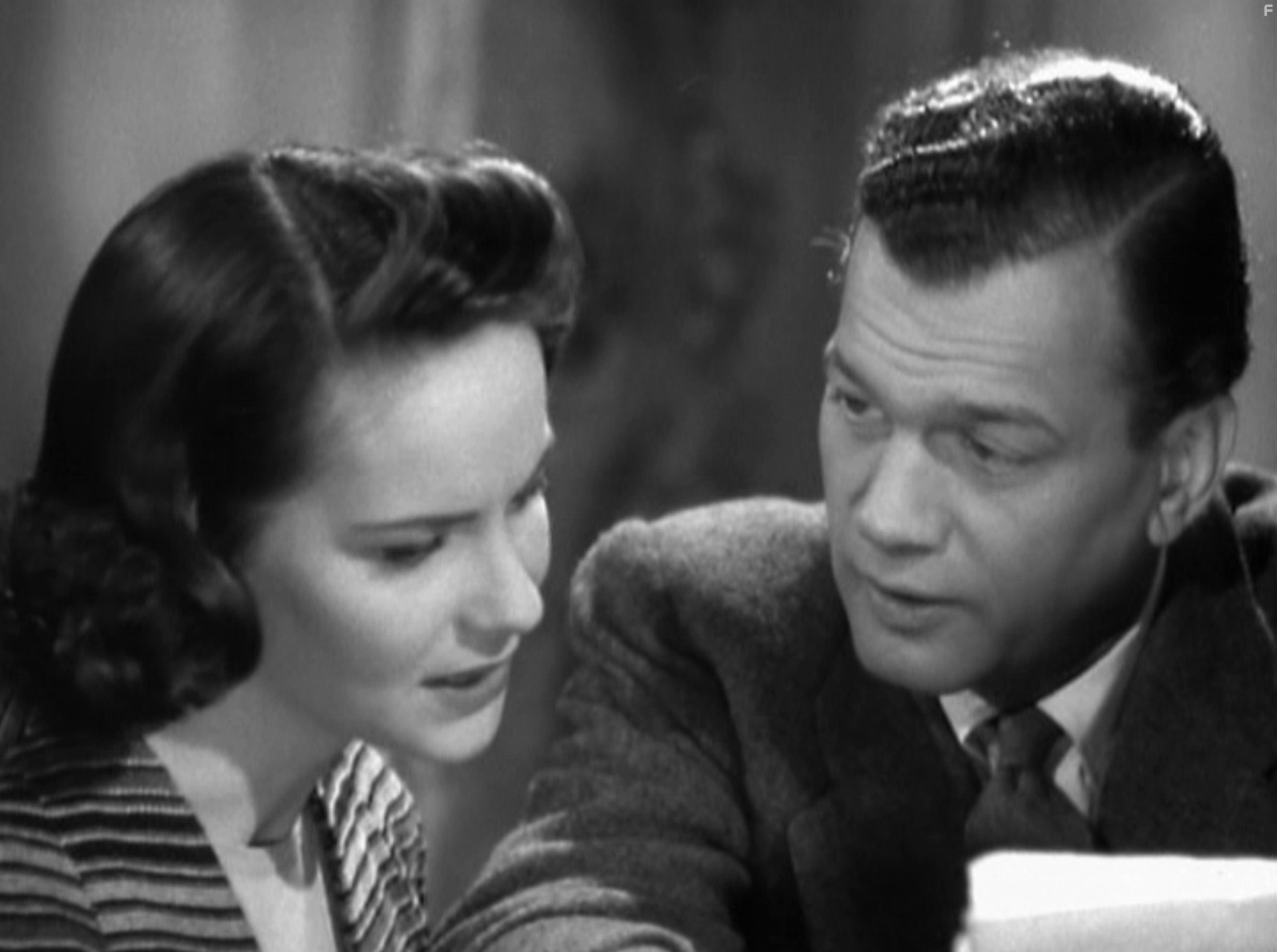 Joseph Cotten and Alida Valli in Третий человек (1949)