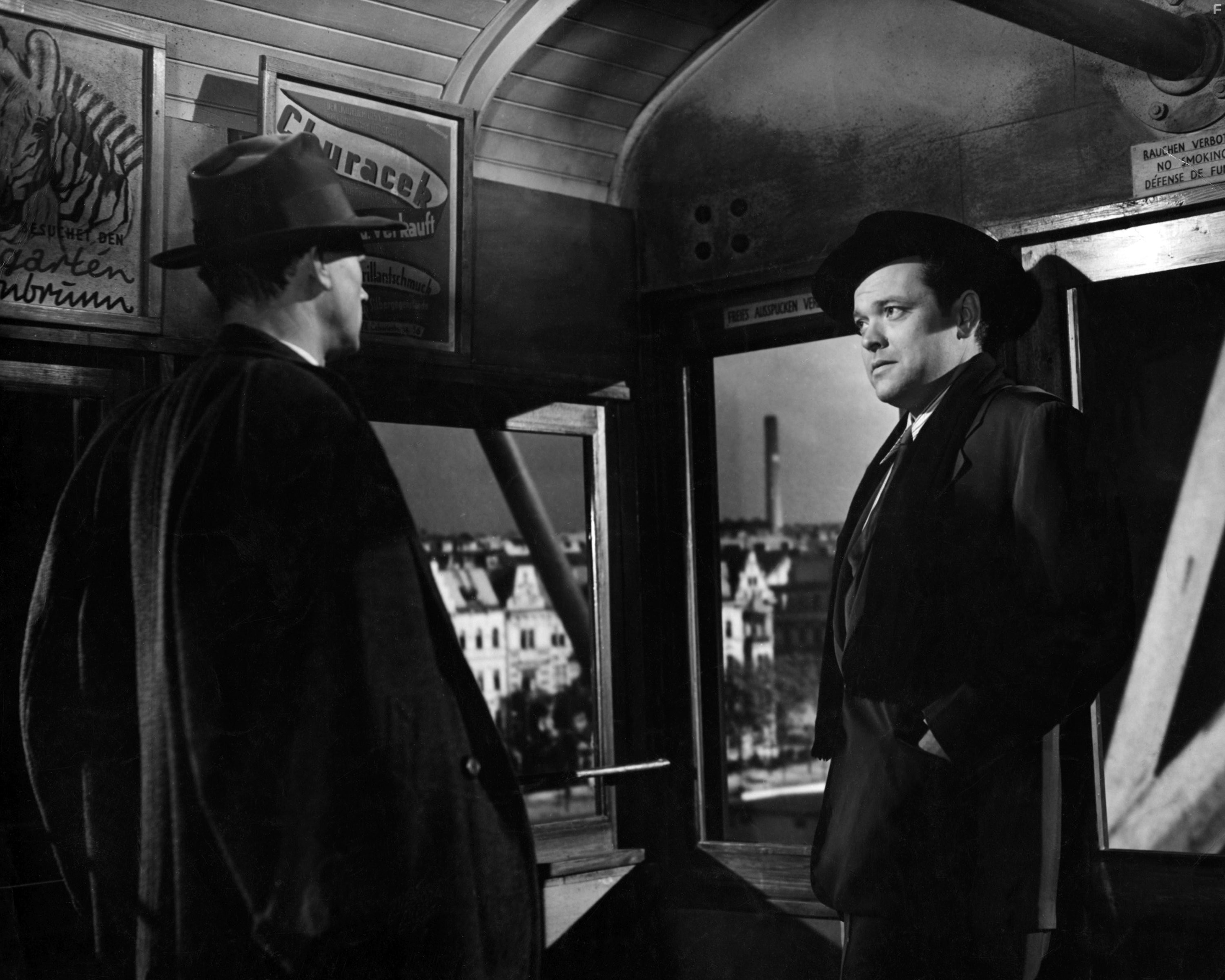 Orson Welles and Joseph Cotten in Третий человек (1949)