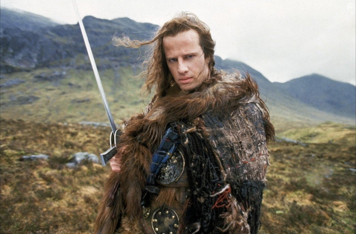 Christopher Lambert in Горец (1986)