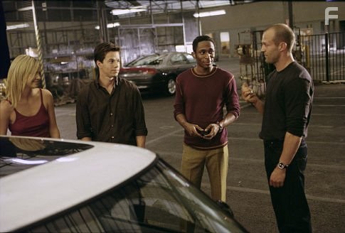 (Left to right) Charlize Theron as Stella, Mark Wahlberg as Charlie Croker, Mos Def as Left Ear and Jason Statham as Handsome Rob