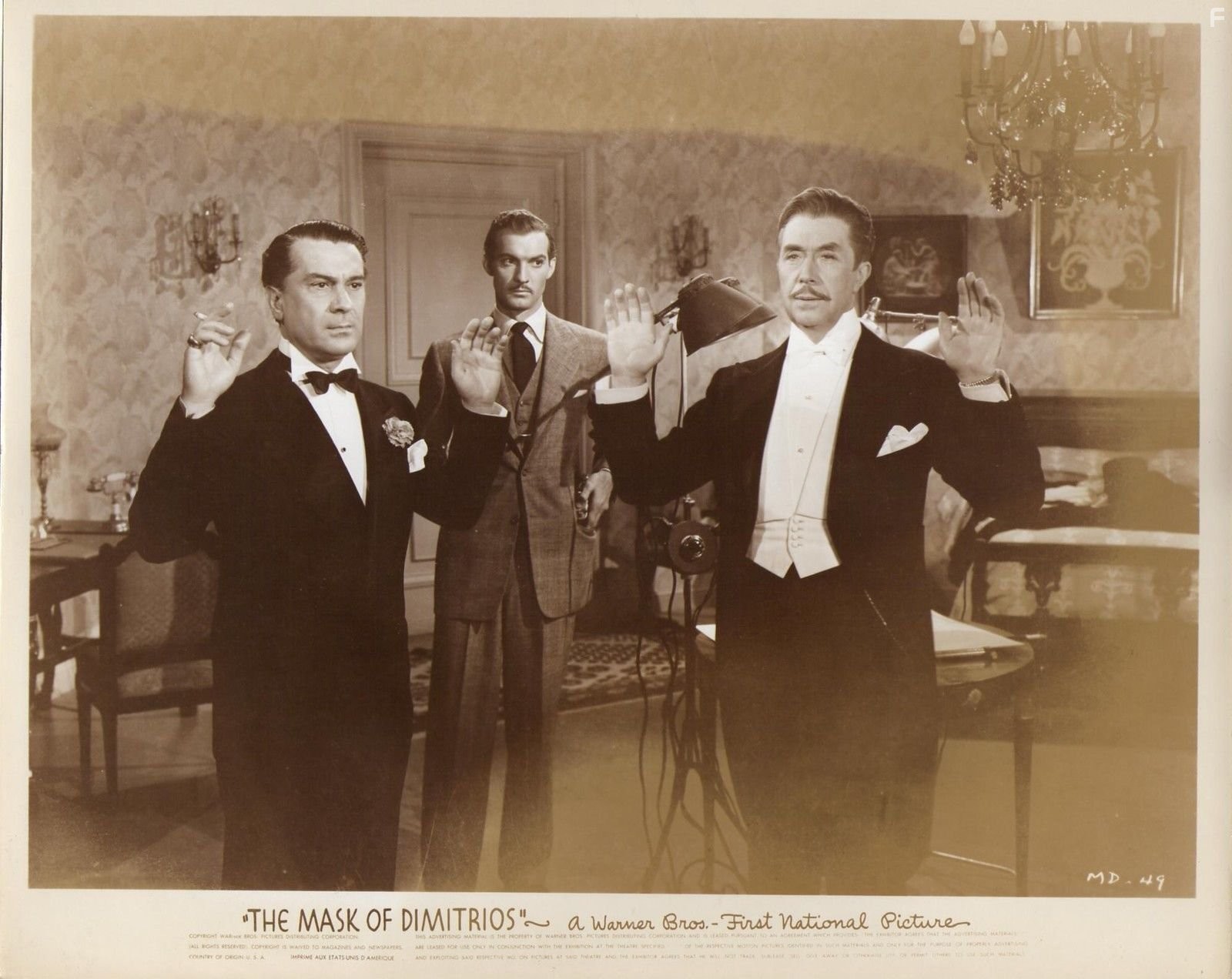 Victor Francen and Zachary Scott in Маска Димитриоса (1944)