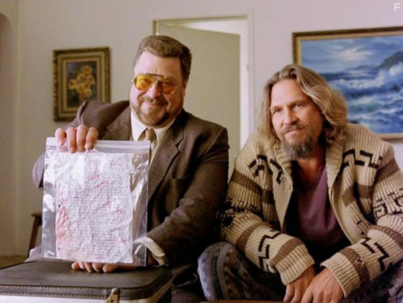 Jeff Bridges and John Goodman in Большой Лебовски (1998)